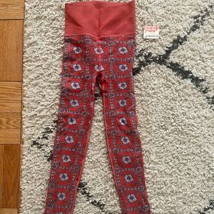 Free People High-Rise Ankle Free Throw Jacquard Leggings